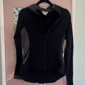 Black and Gray hard tail Zip-Up Hoodie